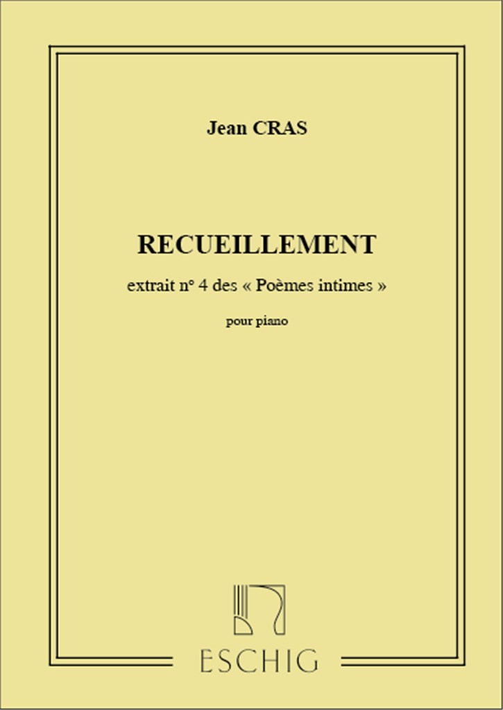 Poemes Intimes N 4 Recueillement Piano